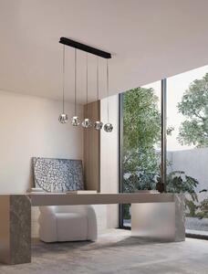 LED stmívatelný černý designový lustr Ifos 150