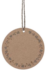 Maileg Dárkové visačky Ring of Flowers Brown - 15 ks MIL441