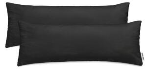Podlouhlý Povlak na polštář Bavlněný Černý AMBER-40x200 cm