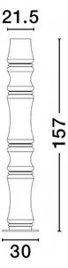 LED stmívatelná černá stojací lampa Anapnoe 157