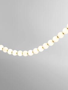 LED stmívatelný zlatá designový lustr Perla