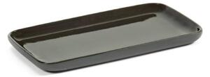 Serax Porcelánový podnos Cose Rectangular Dark Grey - Small SR172