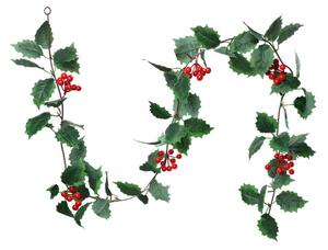 Vánoční girlanda s cesmínou Holly – 170 cm