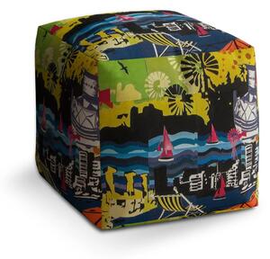 Sablio Taburet Cube Malba - 40x40x40 cm