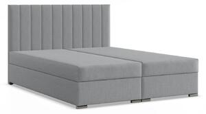 Čalouněná postel AGEN 180x200 cm s pružinovou matrací Šedá I