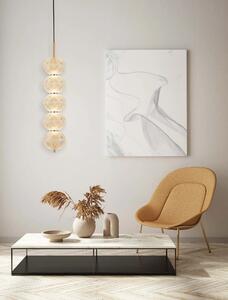 LED stmívatelný zlatý designový lustr Klelia