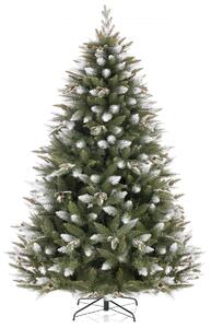 Umělý zasněžený vánoční stromek Šišky GREAT-150 cm