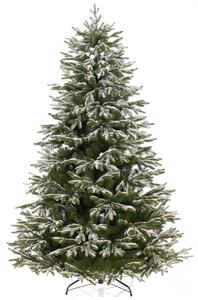 Umělý zasněžený vánoční stromeček Kovový stojan Smrk SANTA-180 cm