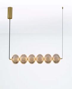 LED stmívatelný zlatý moderní lustr Klelia 120