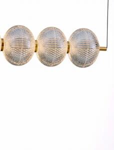 LED stmívatelný zlatý moderní lustr Klelia 120