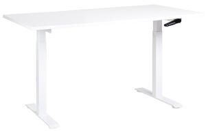 Manuálně výškově nastavitelný pracovní stůl DESTINES 160 cm 72 cm Bílá