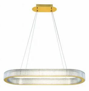 LED stmívatelný platinum zlatý moderní lustr Kinara 130
