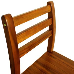 2-dílný set barových židlí z akáciového dřeva