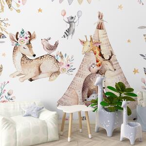 Fototapety Pohádková párty se zvířaty, Fototapety dětské, u01584d1 : uwalls.cz