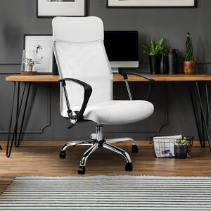 Casaria Kancelářská židle Deluxe bílá se síťovinou 100944