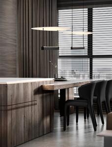 LED stmívatelný černo-bílý moderní lustr Diona