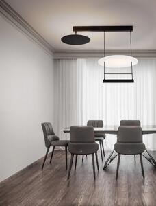 LED stmívatelné černo-bílé designové stropní svítidlo Diona 8 – Černá