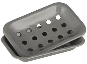 Smaltovaná mýdlenka Grey