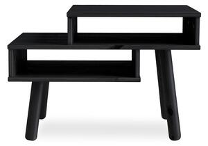 KARUP DESIGN Konferenční stolek z borovicového dřeva Hako Black 40 × 65 × 45 cm