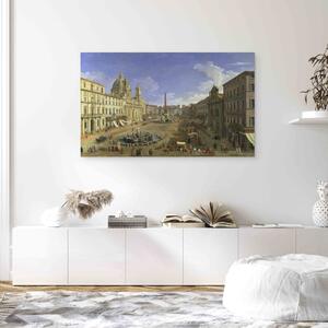 Reprodukce obrazu Pohled na náměstí Piazza Navona v Římě