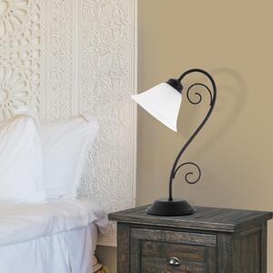 Rabalux 7812 ATHEN - Rustikální stolní lampička + Dárek LED žárovka, 41cm (Rustikální lampiča k posteli)