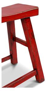Hitra Dřevěná stolička/sedlo červená (3907002)