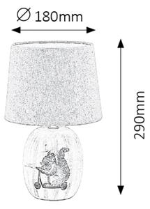 Rabalux stolní lampa Dorka E14 1x MAX 40W krémová 4604