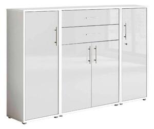 SKŘÍŇ NA ŠANONY, bílá, vysoce lesklá bílá, 172,6/113,6/33 cm MID.YOU - Online Only kancelářský nábytek, Online Only