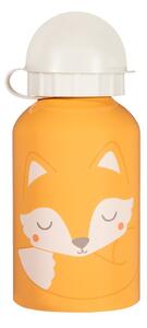 Oranžovo-bílá dětská láhev na pití Sass & Belle Woodland Fox, 250 ml