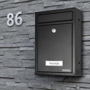 Poštovní schránka černá 32x22x9cm, Monzana