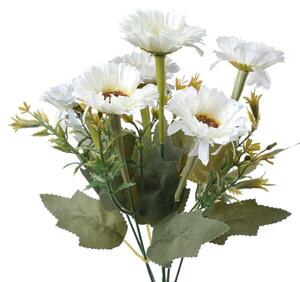 Umělé květiny bílé gerbery – 30 cm