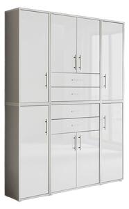SKŘÍŇ NA ŠANONY, šedá, vysoce lesklá bílá, 172,6/227,2/33 cm MID.YOU - Online Only kancelářský nábytek, Online Only