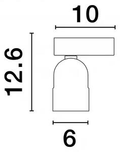 LED stmívatelné champaign zlato-černé designové stropní svítidlo Sirmos