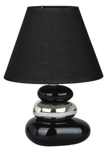 Rabalux 4950 SALEM - Keramická lampička na noční stolek s černým textilním stínidlem, 1x E14 (Lampička k posteli na čtení)