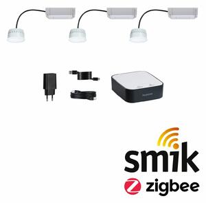 PAULMANN Startovací sada Smart Home smik Gateway + 3x LED Modul vestavné svítidlo RGBW