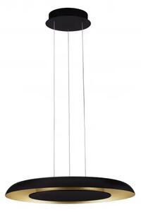 LED stmívatelný černo-zlatý designový lustr Epos – 60 x 310 cm