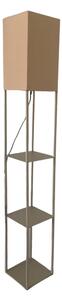 Brilagi - Stojací lampa s poličkami GRADUS 1xE27/40W/230V 150 cm šedá/béžová