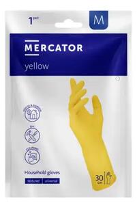 Latexové úklidové rukavice Mercator Yellow 2ks Velikost: L