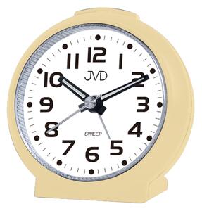 JVD Ručkový netikajicí tichý krémový budík JVD SRP8514.2