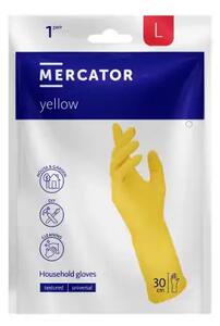 Latexové úklidové rukavice Mercator Yellow 2ks Velikost: L