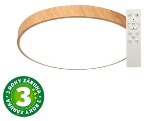 Prémiové LED stropní svítidlo Andra 34cm 24W 1875lm CCT, vzhled dřeva dálkové ovl., 3 roky
