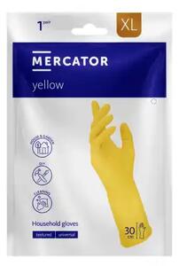 Latexové úklidové rukavice Mercator Yellow 2ks Velikost: L