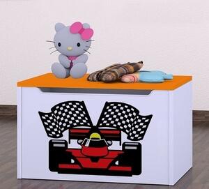 Box na hračky Happy - ferrari Barva: buk
