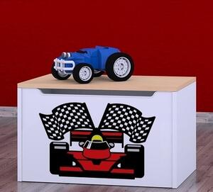 Box na hračky Happy - ferrari Barva: světlá hruška