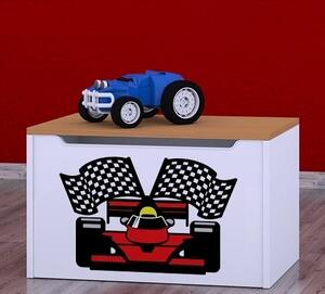 Box na hračky Happy - ferrari Barva: buk