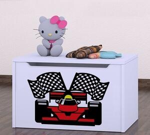 Box na hračky Happy - ferrari Barva: buk