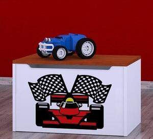 Box na hračky Happy - ferrari Barva: buk