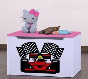 Box na hračky Happy - ferrari Barva: buk