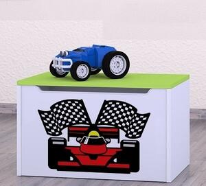 Box na hračky Happy - ferrari Barva: zelená