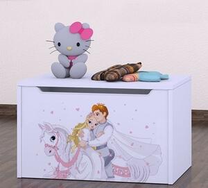 Box na hračky Happy - princ na bílém koni Barva: oranžová